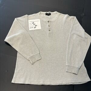 Eddie Bauer Thermal Henley- Men's Size Medium- Gray